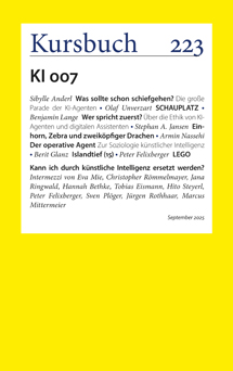 Abbildung Umschlag Kursbuch 223